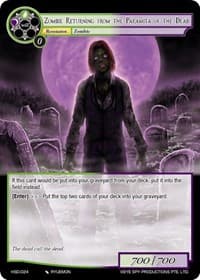 Zombie Returning from the Paramita of the Dead - Hero Cluster Starter Decks - Force of Will card