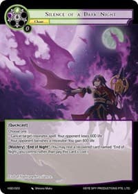Silence of a Dark Night - Hero Cluster Starter Decks - Force of Will card