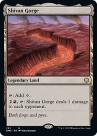 Shivan Gorge - Commander: Dominaria United - Magic: The Gathering card