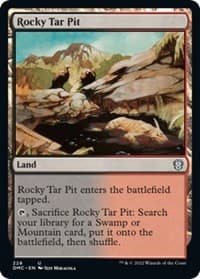 Rocky Tar Pit - Commander: Dominaria United - Magic: The Gathering card