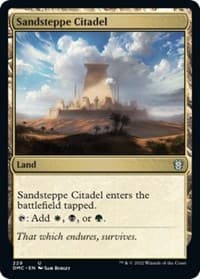 Sandsteppe Citadel - Commander: Dominaria United - Magic: The Gathering card