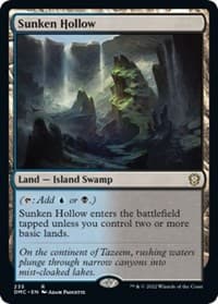 Sunken Hollow - Commander: Dominaria United - Magic: The Gathering card