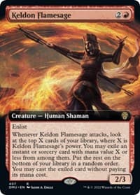 Keldon Flamesage (Extended Art) - Dominaria United - Magic: The Gathering card