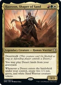 Hazezon, Shaper of Sand - Commander: Dominaria United - Magic: The Gathering card