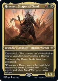 Hazezon, Shaper of Sand (Foil Etched) - Commander: Dominaria United - Magic: The Gathering card