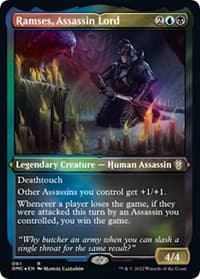Ramses, Assassin Lord (Foil Etched) - Commander: Dominaria United - Magic: The Gathering card