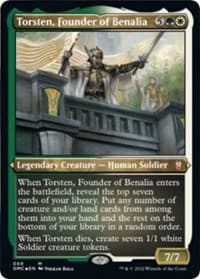 Torsten, Founder of Benalia (Foil Etched) - Commander: Dominaria United - Magic: The Gathering card