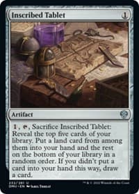 Inscribed Tablet - Dominaria United - Magic: The Gathering card