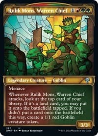 Rulik Mons, Warren Chief (Textured Foil) - Dominaria United - Magic: The Gathering card