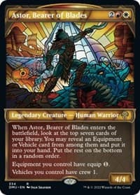 Astor, Bearer of Blades (Textured Foil) - Dominaria United - Magic: The Gathering card