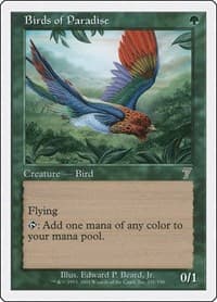 Birds of Paradise - 7th Edition - Magic: The Gathering card