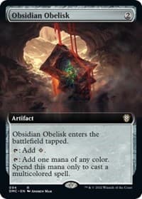Obsidian Obelisk (Extended Art) - Commander: Dominaria United - Magic: The Gathering card