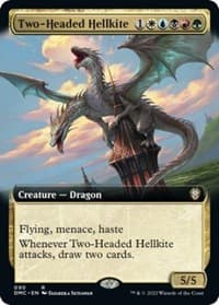 Two-Headed Hellkite (Extended Art) - Commander: Dominaria United - Magic: The Gathering card
