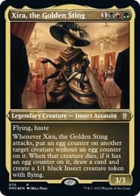Xira, the Golden Sting (Foil Etched) - Commander: Dominaria United - Magic: The Gathering card