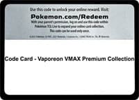 Code Card - Vaporeon VMAX Premium Collection - Miscellaneous Cards & Products - Pokemon card