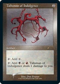 Talisman of Indulgence (Retro Frame) (Foil Etched) - Secret Lair Drop Series - Magic: The Gathering card