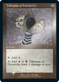Talisman of Hierarchy (Retro Frame) (Foil Etched) - Secret Lair Drop Series - Magic: The Gathering card