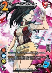 Rising Starlet (Regional License Exam 2022) - UniVersus: My Hero Academia Promo Cards - UniVersus card