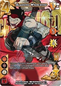 Slashing Whirlwind (Regional License Exam 2022 Champion) - UniVersus: My Hero Academia Promo Cards - UniVersus card