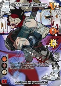 Slashing Whirlwind (Regional License Exam 2022 Contender) - UniVersus: My Hero Academia Promo Cards - UniVersus card