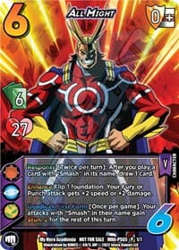 All Might (Provisional Showdown 3) - UniVersus: My Hero Academia Promo Cards - UniVersus card