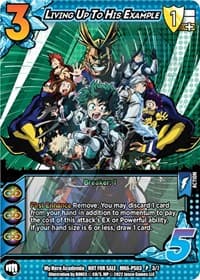 Living Up To his Example (Provisional Showdown 3) - UniVersus: My Hero Academia Promo Cards - UniVersus card