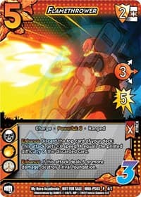 Flamethrower (Provisional Showdown 3) - UniVersus: My Hero Academia Promo Cards - UniVersus card