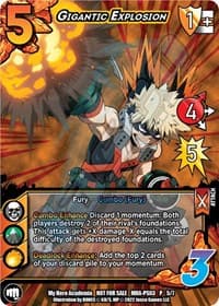 Gigantic Explosion (Provisional Showdown 3) - UniVersus: My Hero Academia Promo Cards - UniVersus card