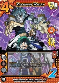 Villainous Waylay (Provisional Showdown 3) - UniVersus: My Hero Academia Promo Cards - UniVersus card