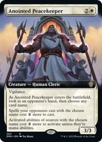 Anointed Peacekeeper (Extended Art) - Dominaria United - Magic: The Gathering card