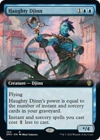 Haughty Djinn (Extended Art) - Dominaria United - Magic: The Gathering card