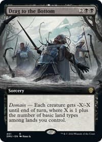 Drag to the Bottom (Extended Art) - Dominaria United - Magic: The Gathering card