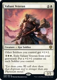 Valiant Veteran - Dominaria United - Magic: The Gathering card