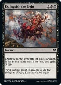 Extinguish the Light - Dominaria United - Magic: The Gathering card