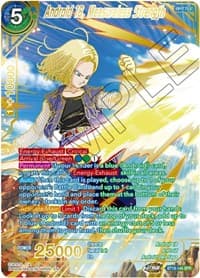 Android 18, Measureless Strength (SPR) - Dawn of the Z-Legends - Dragon Ball Super: Masters card