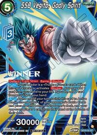 SSB Vegito, Godly Spirit (ZENKAI Celebration Winner-Stamped) - Promotion Cards - Dragon Ball Super: Masters card