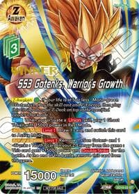 SS3 Gotenks, Warrior's Growth (ZENKAI Celebration Winner-Stamped) - Promotion Cards - Dragon Ball Super: Masters card
