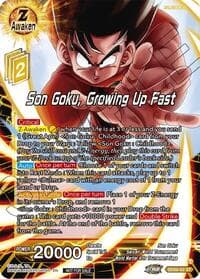 Son Goku, Growing Up Fast (ZENKAI Celebration Pack) - Promotion Cards - Dragon Ball Super: Masters card