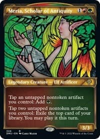 Meria, Scholar of Antiquity (Textured Foil) - Dominaria United - Magic: The Gathering card