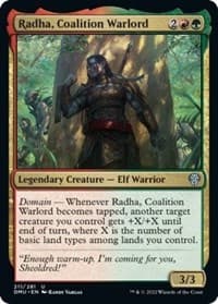 Radha, Coalition Warlord - Dominaria United - Magic: The Gathering card