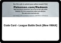 Code Card - League Battle Deck [Mew VMAX] - Miscellaneous Cards & Products - Pokemon card