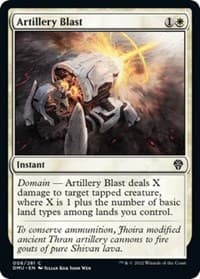 Artillery Blast - Dominaria United - Magic: The Gathering card