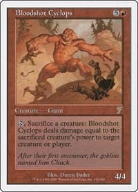 Bloodshot Cyclops - 7th Edition - Magic: The Gathering card