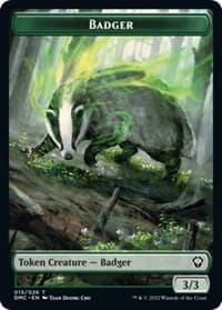 Badger Token - Commander: Dominaria United - Magic: The Gathering card