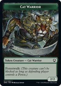 Cat Warrior Token - Commander: Dominaria United - Magic: The Gathering card