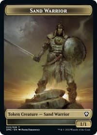 Sand Warrior Token - Commander: Dominaria United - Magic: The Gathering card