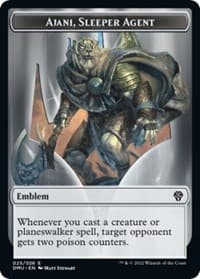 Emblem - Ajani, Sleeper Agent - Dominaria United - Magic: The Gathering card