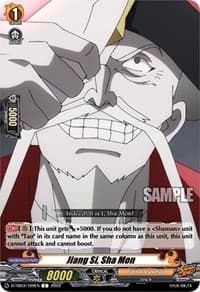 Jiang Si, Sha Mon - D-TB03: Shaman King - Cardfight Vanguard card
