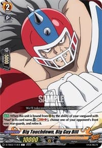Big Touchdown, Big Guy Bill - D-TB03: Shaman King - Cardfight Vanguard card