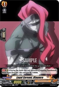 Loyal Servant, Blaumro - D-TB03: Shaman King - Cardfight Vanguard card